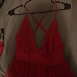 long red dress